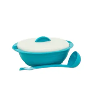 Legacy Rice & Soup Server Bowl w Scoop 1.8L Tableware with White Lid and Handle Serving Kitchenware Ceramics Durable Kitchenware