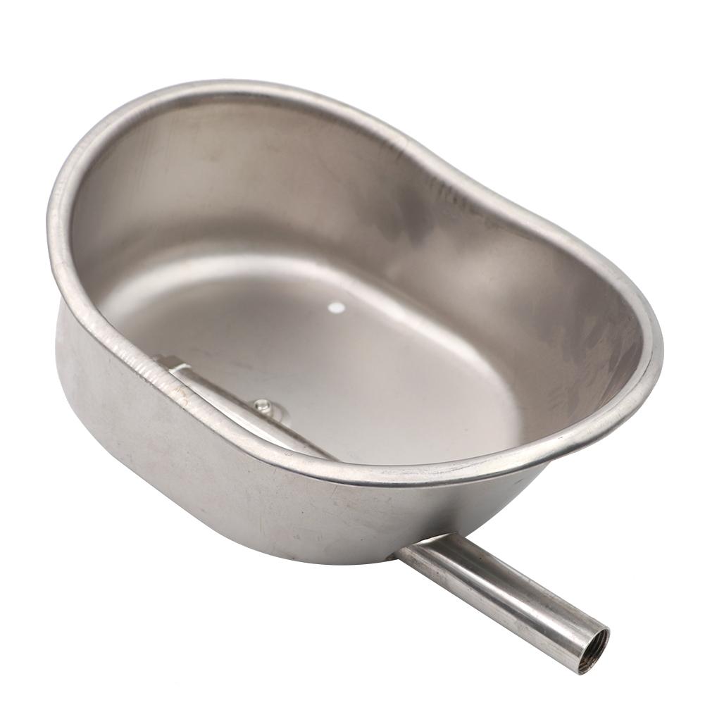 Stainless Steel Automatic Water Bowl Pet Water Dispenser Large Dog Waterer Oval Livestock Water Bowl for Cattle Sheep Horse