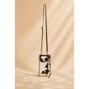 Women's Cowhide Crossbody Side Bag - 2-Tone, Carry-All, Contemporary Bag Women's Handbags *Final Sale*, Crossbody Purse
