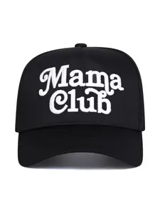 Unisex Mama Club Baseball Cap Dad Trucker Hat, Adjustable Outdoor Sun Protection Hat, Casual Woven Fabric, Suitable for Spring & Fall Travel, Trucker Style Hat