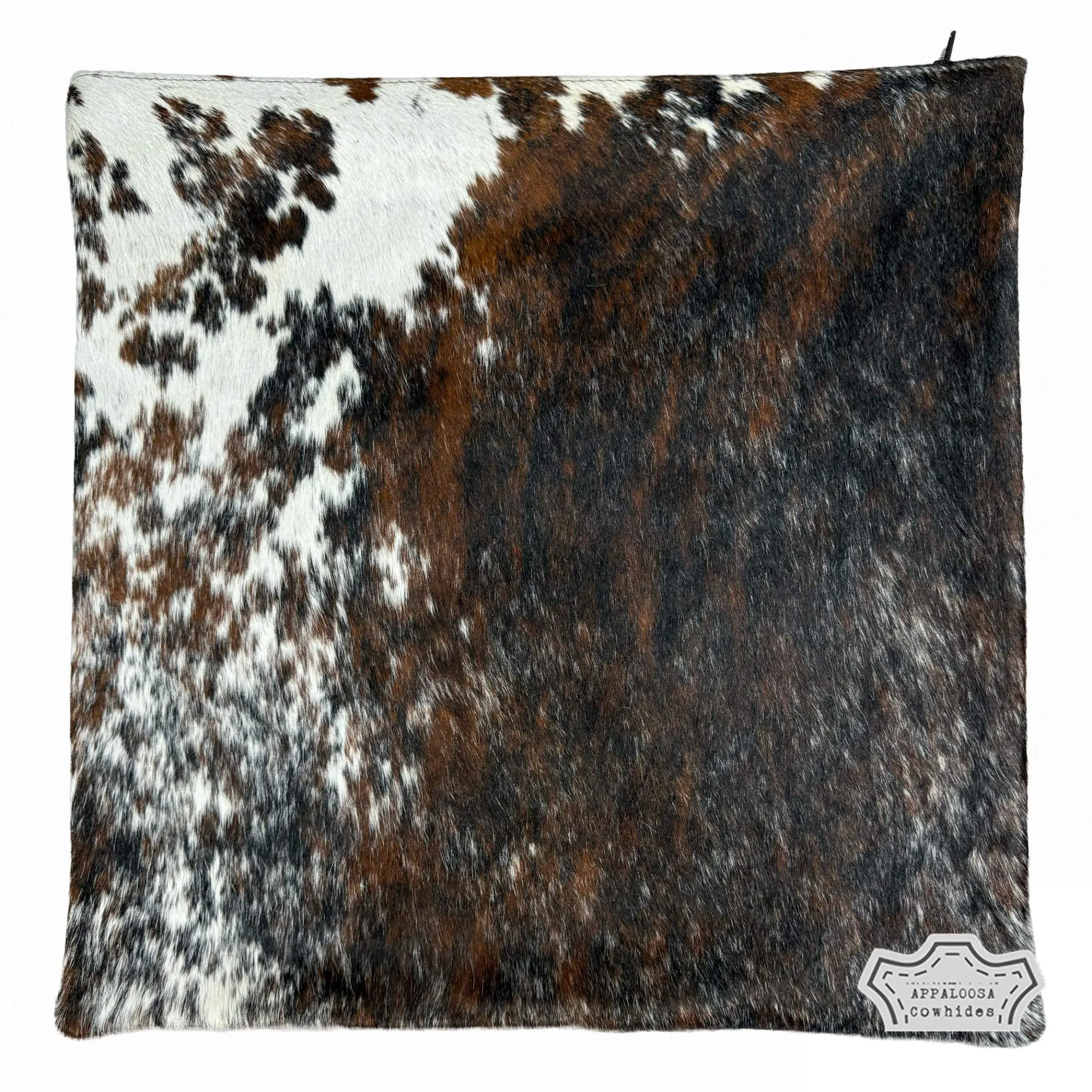 Tricolor Cowhide Pillow Cover