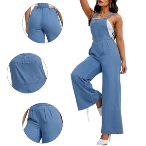 Fashion - Size Denim Overalls for Women -  Relaxed Fit