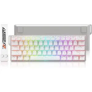 COOL60 60% Hall Effect Gaming Keyboard with  , SOCD, 0.01mm Actuation Adjustable Rapid Trigger,8000 Hz Polling, Topographic PBT Keycaps, Hot-swap, RGB Backlit