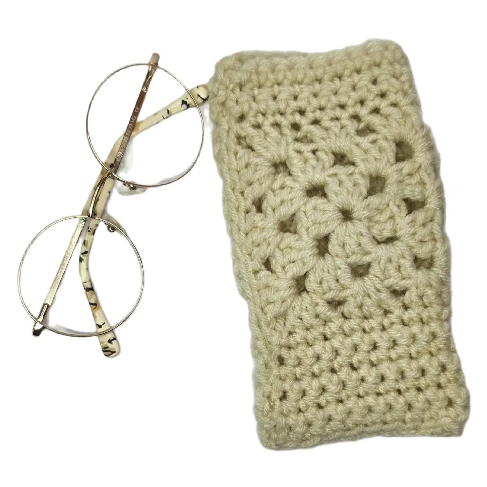 Crochet Glasses Pouch - Handmade Crochet Glasses Case for Eyewear Storage and Protection