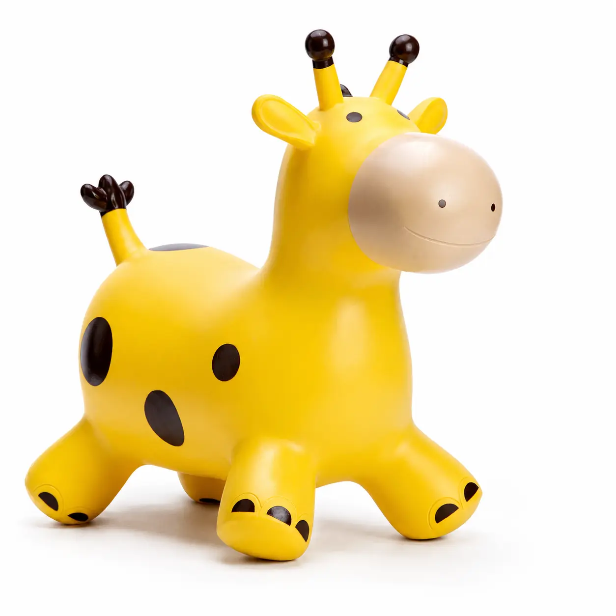 Giraffe Bouncy Hopper for Toddlers, Inflatable Ride-On Bouncer Toy, Hopping Animal Jumping Toy for Burning Energy, Active Play and Balance, Indoor Outdoor Gift for Baby Boys Girls 12M+