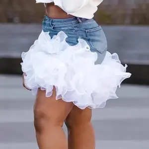 Fluffy White Tutu Mini Skirt