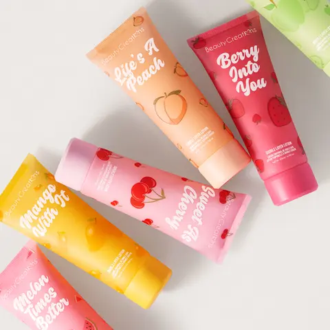 Beauty Creations Sweet Dose Double Layer Vegan Body Lotion - 200ml Strawberry & Watermelon Aromatic Scent, Lightweight Nourishing Deep Hydration Selfcare Moisture-Locking Bath Care (Aromatic Scent Body Lotions & Creams)