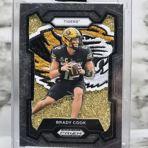 Brady Cook Mizzou Patch Custom One of One Football Card