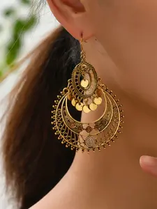 1 Pair Bohemian Retro Cubic Zirconia Drop Earrings For Women Bridesmaid Jewelry For Wedding Engagement Anniversary Party Valentine's Day Gift