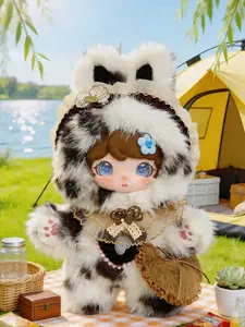 SK|| Luoxier Picnic Little Rabbit 600% 6 2 Hidden Design Cute Bunny Figure with Spring Healing Vibes and Fresh Outdoor Elements