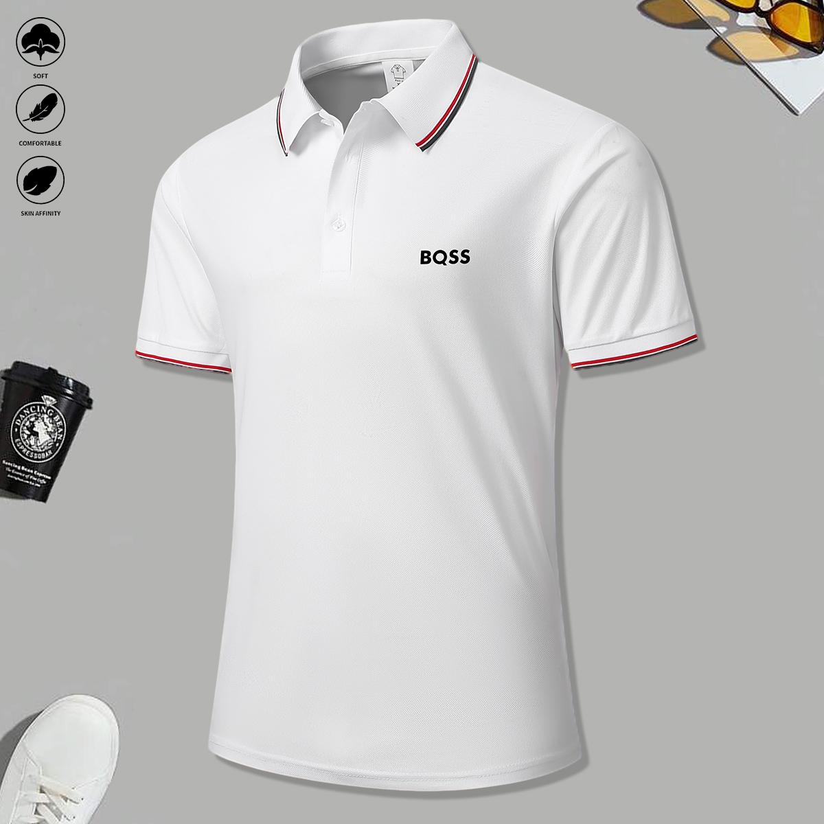 4 men's casual short-sleeved polo shirts mixed-color suit, breathable and refreshing, suitable for all seasons, is a good choice for men who give gifts during the holidays