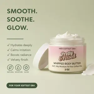 Pretty & Poised Whipped Body Butter - Soft Girl Smooth & Soothe Fragrance Scented Non-Oily Hydrating Butter for Sensitive Skin