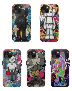 5pcs Aesthetic Kaws Phone Case, Cool For iPhone 17 16 15 14 13 12 11