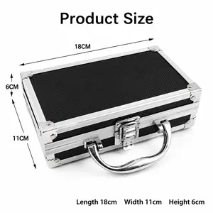 Lockable Mini Aluminum Alloy Coin Storage Box, Portable Secure Money Safe Case, Multi-Purpose Savings Jar for Cash, Jewelry & Wedding Cash Envelopes, Practical Birthday Graduation Gift for Friends Colleagues, Small Souvenir Storage Box with Lock