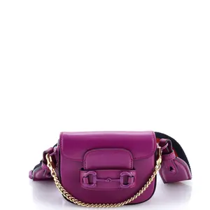 Pre-owned GUCCI material Messenger Bags Horsebit 1955 Shoulder Bag Leather Super Mini by Rebag