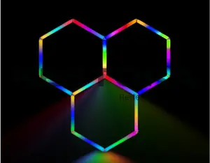 5' 8" x 5' 8"- RGB Hexagon Color Lights (3 Hexagons)