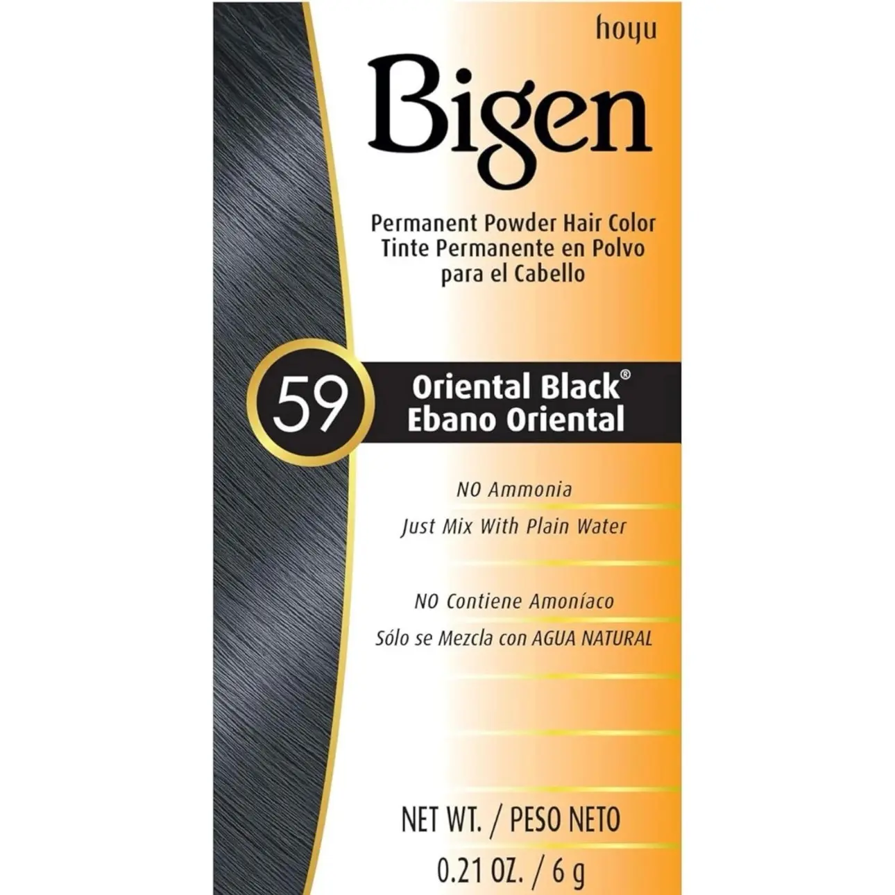 Bigen Permanent Powder Hair Color -Black 59 Original Packaging Bigen Permanent Powder Hair Color -Black 59 Original Packaging