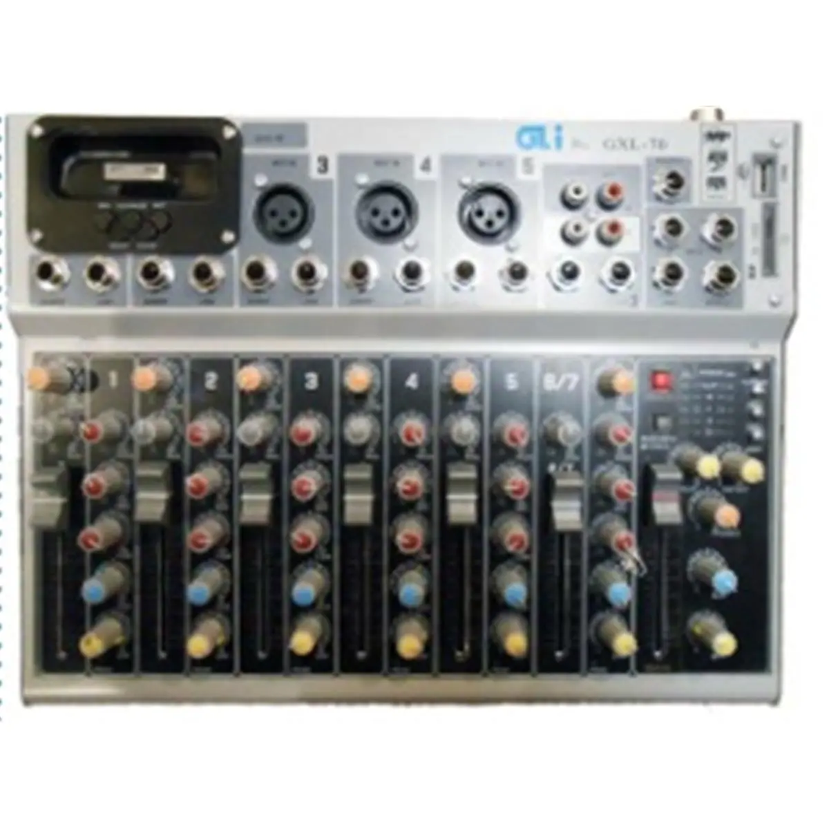 GLI GXL-70 7-Channel Studio Mixer with Stereo Function, Recording Capability and iPod Dock, 212 Main, Audio Mixing