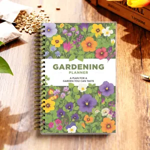 Garden Planner - From Seed to Supper, A Complete 116-Page Tracking Journal for Home Gardeners, A5 Size with Spiral Binding, Includes Planting Logs, Harvest Records & Pest Control Charts, 100gsm Paper