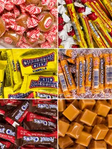 1 lb Bag Individually wrapped candy- CHOCOLATE, CARAMEL, COCONUT CANDY-1 LB cheap candy | Peanut Chews, Chick-O-Stick, Caramel, Charleston Chew, Coconut Candy | Bulk Sweet Gift, Peanut Butter, Coconut- ny snack pantry