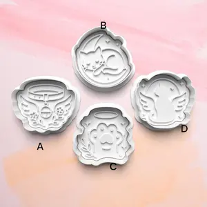 Cat Memory Cookie Cutter: 3D Printed Fondant Clay Cutter