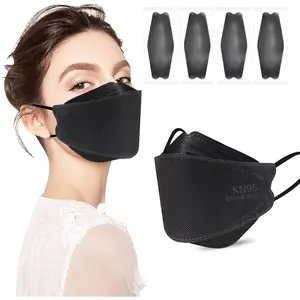 KN95 Face Masks 50 Pack 4 Layers Tie Dye Breathable Safety Respirator Multicolor Cup Dust Disposable KN95 Mask Adult