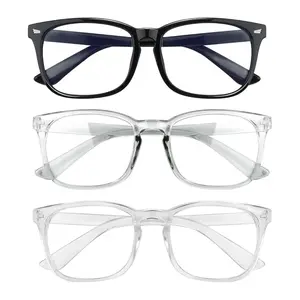 Cheap Glasses,Computer Game Glasses ,Bluelight glasses for Men Women, Large Square Frame , Classic Design Frame