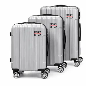 FS Performance Silver 3-Piece Hardshell Luggage Set – Lightweight 360° Spinner Travel Collection