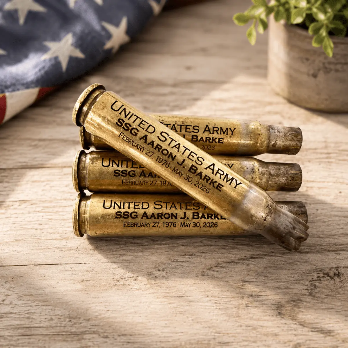 Personalized Military Bullet Casing