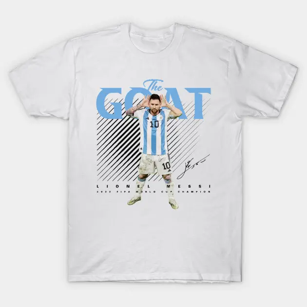 Messi Tee Shirt, Football Player Tee, Football Tee Shirt, Heavy Cotton Tee