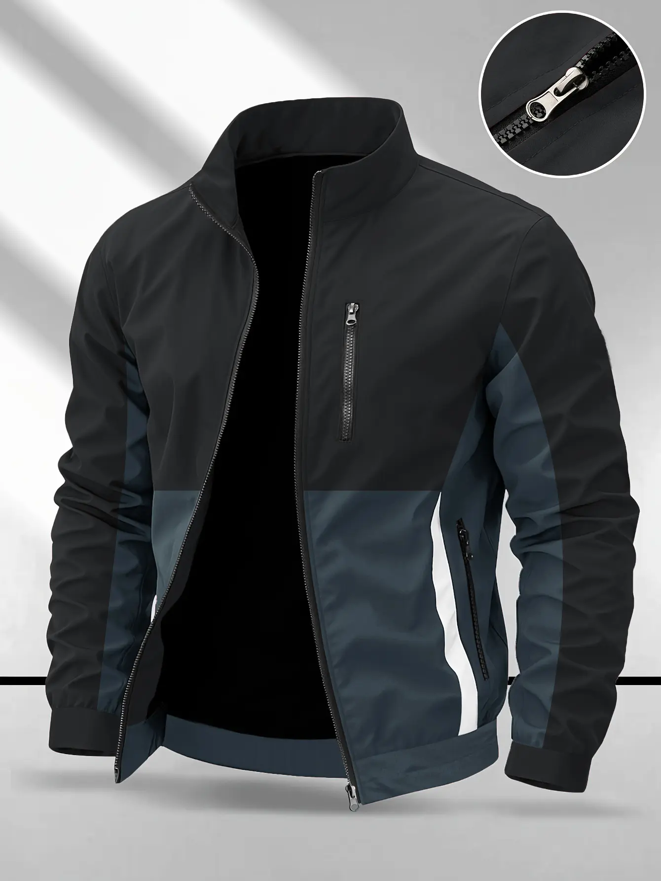 Men’s aviator jacket, casual outerwear, stylish jackets, suitable for everyday wear, home, outdoor activities, and work settings