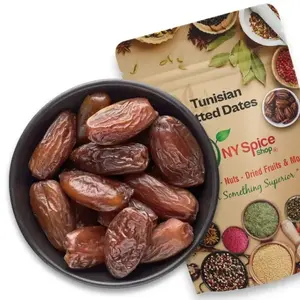 NY Spice Shop Tunisian Pitted Dates - Natural Sweet and Delicious Date Fruit - Nutritious Healthy Pitted Dates Snack Dried Dry