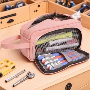 Multifunctional Large Capacity Pencil Case - Durable, Portable & Waterproof Student Organizer with Stylish Design - Spacious School Office Supplies for Back-to-School & Exams