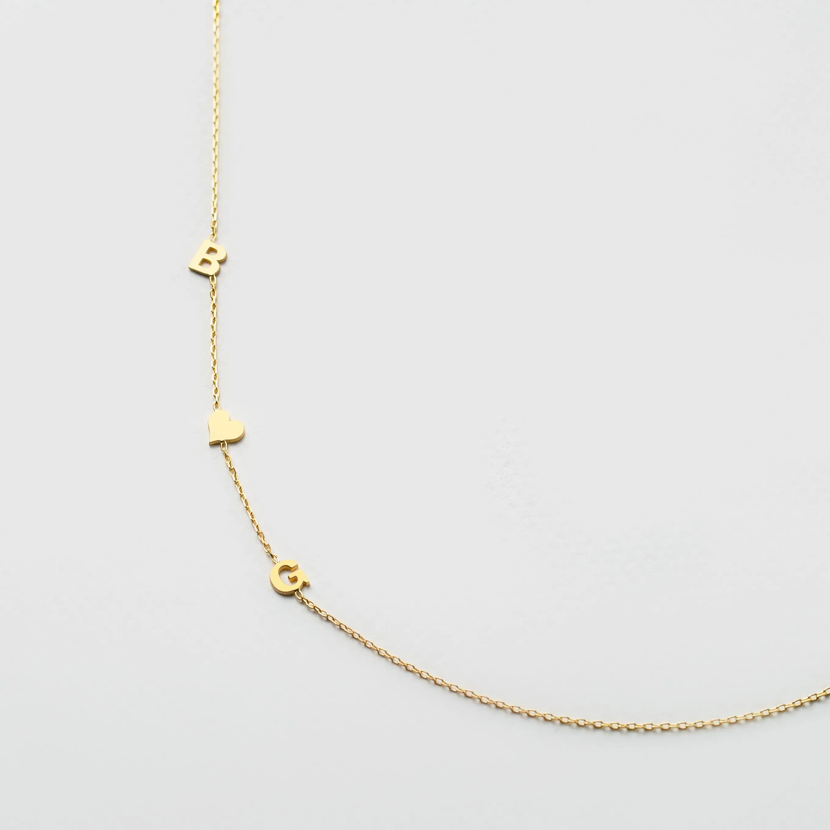 Sideways Letter Necklace