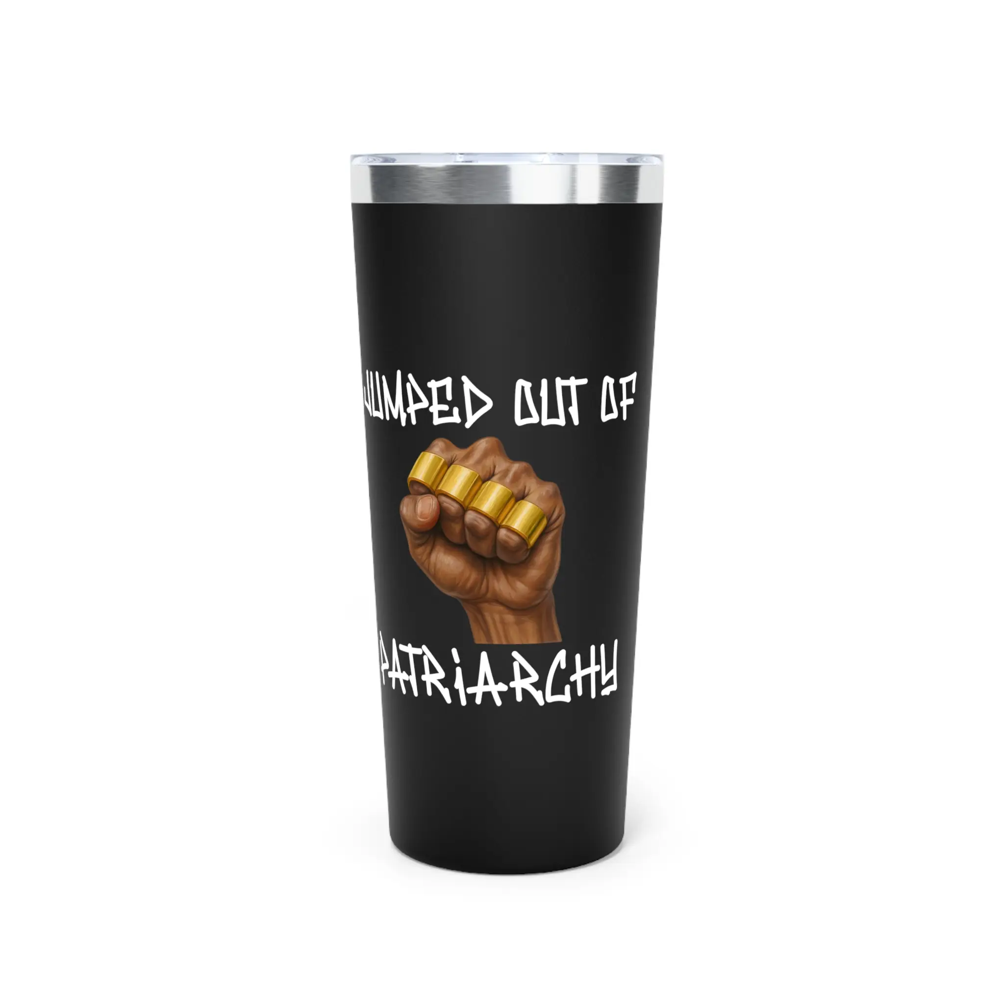MAHOGANY Men's 22oz Copper Vacuum Insulated Tumbler | Jumped Out of Patriarchy Tumbler