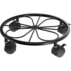 1 Pack Rolling Plant Stands with Wheels 10.24" Plant Caddy 360°Rotatable Lockable Plant Rollers 80LB Weight Capacity Plant Dolly for Moving Plant Wine Barrels Heavy Objects