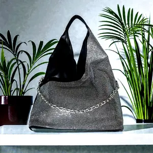 Hobo Sequin Chain Detail Handbag NO RETURNS