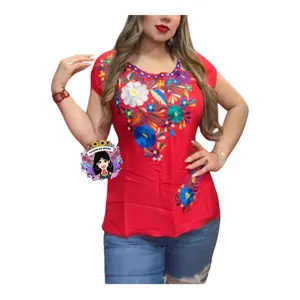 Blusa kimona Rayon bordada