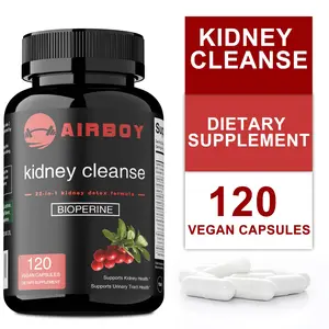 AIRBOY - Kidney Cleansing Supplement - Rich in Piperine and Cranberry - Supports Urinary Tract Health - 120 Capsules
