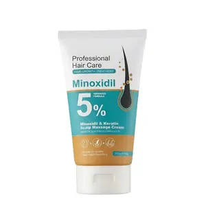 5% Minoxidil Hair Growth Scalp Massage Cream with Keratin & Ginger for Men Women Prevents Loss Repairs Follicles Promotes Fast Regrowth Strengthens Roots
