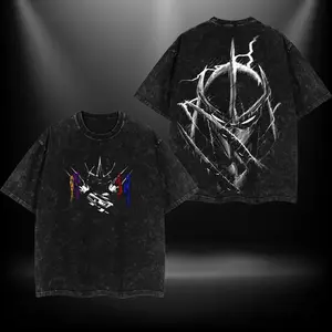 valentine shirts Shredder - Turtles Ninja Double Printed Oversize Lightweight Acid Washed Tee TV Show Graphic Top Cotton Gift T-Shirt For Comic Lover, Gift T-Shirt For Movie Lover washed  streetwear