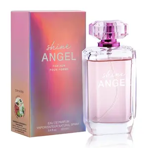 Shine Angel 3.4fl Oz Women's Eau De Parfum Spray Long Lasting Perfume with Vanilla Jasmine & Red Berries Flavor Perfect for Dating Daily Life Parties Gift Giving Regular Edition