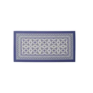 20" X 39" Blue Geo Anti-Fatigue Mat