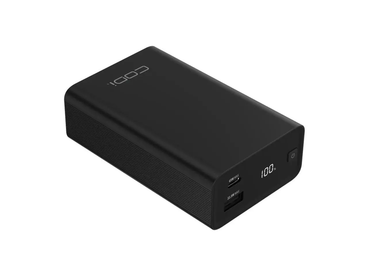 CODi 65W Laptop & Device Power Bank - 20,000mAh Portable Battery Pack with USB-C PD, USB-A Output, LCD Display, Fast Charging for Laptops & Mobile Devices