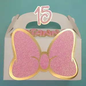 Minnie Party Favor Box | Minnie Custom Candy Box | Minnie-Themed Favor Box | Minnie Mouse Party Supplies | Minnie Mouse Party Decorations.