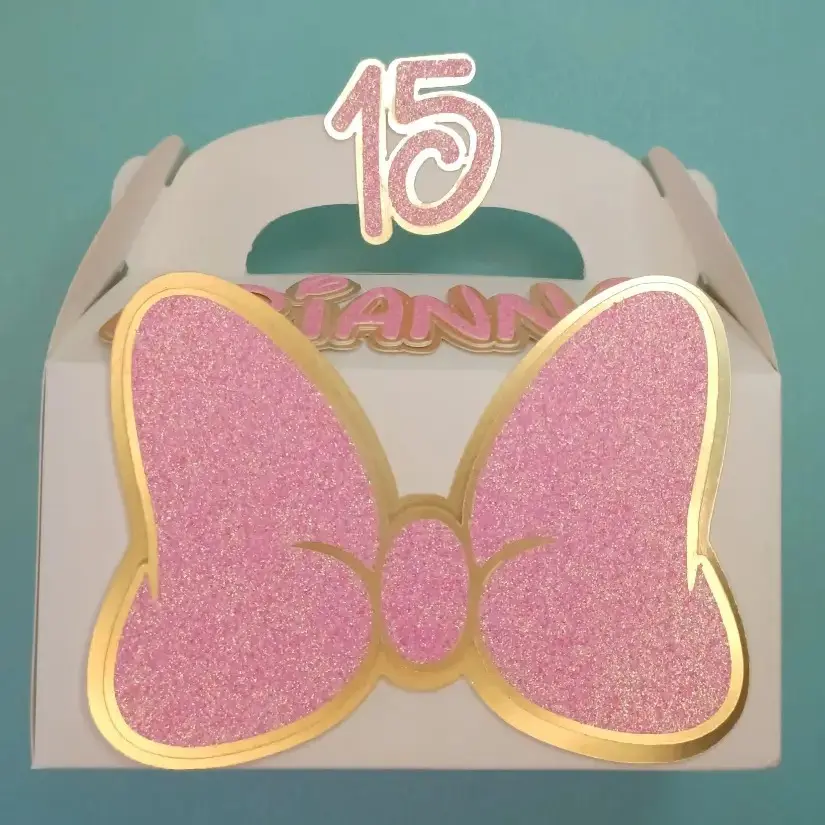 Minnie Party Favor Box | Minnie Custom Candy Box | Minnie-Themed Favor Box | Minnie Mouse Party Supplies | Minnie Mouse Party Decorations.