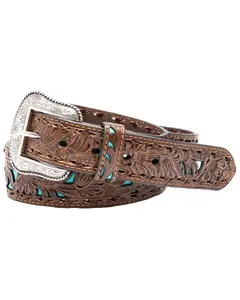 Nocona Belt Co. Men's Floral Embossed Overlay - N2414608