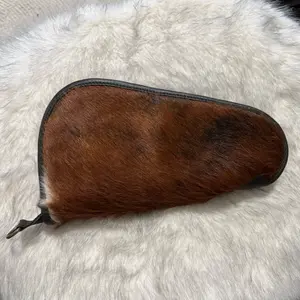 Leather and Cowhide 12” Pistol Case
