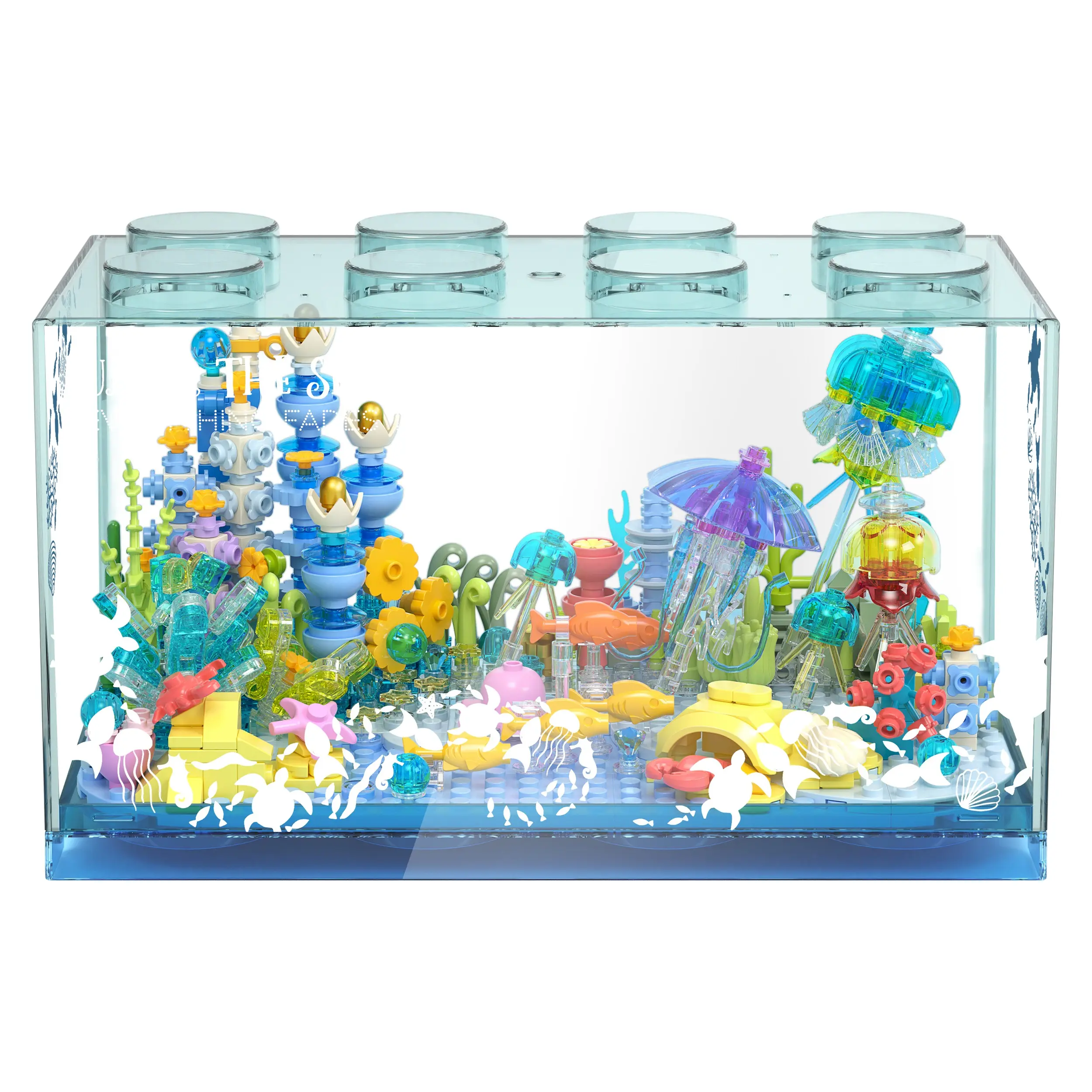Under the Sea Building Block Set – Ocean Fantasy Scene with Coral ...