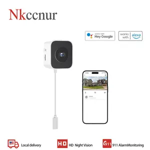 NKccnur PRO Windows Webcam - Smart AI Camera, 2K Full HD Resolution, Supports 2.4GHz Dual Band and Two-Way Audio Communication, Realizes AI Smart Alarm System Through Mobile App, Equipped with All-Weather Recording Function, , Safety fathersdaygiftideas